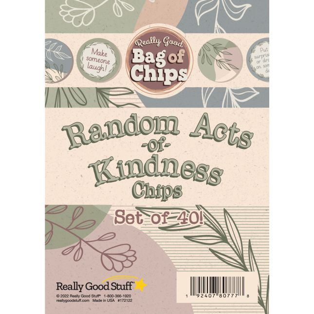 Really Good Stuff® Random Acts of Kindness Chips – Set of 40