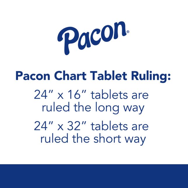 Blue Ruling Chart Tablet - 25 Sheets