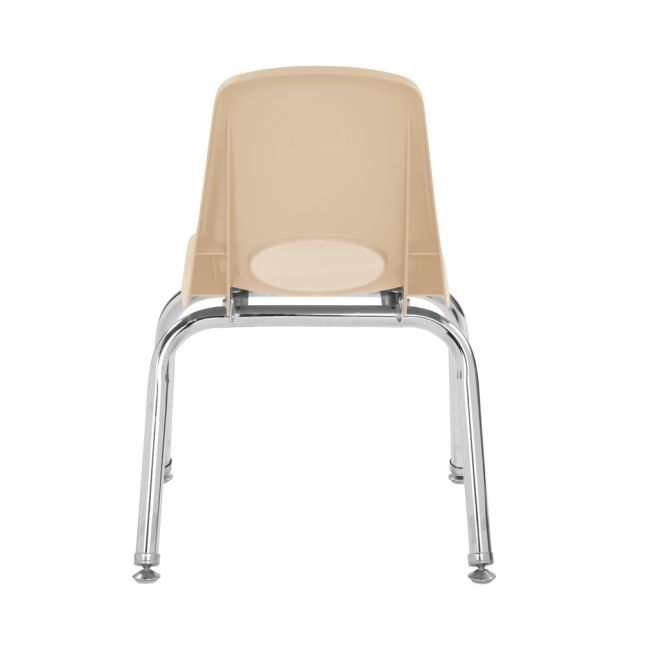 12" Stack Chair with Swivel Glides - 6 Pack - Sand