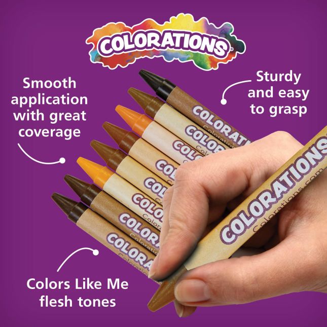 Colorations® Colors Like Me® Markers and Crayons - 12 Sets, Each 8 Colors