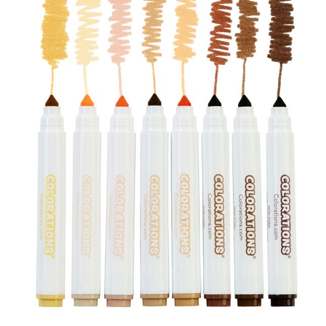 Colorations® Colors Like Me® Markers and Crayons - 12 Sets, Each 8 Colors