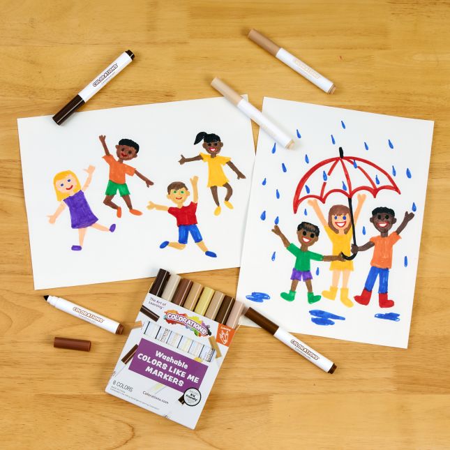 Colorations® Colors Like Me® Markers and Crayons - 12 Sets, Each 8 Colors