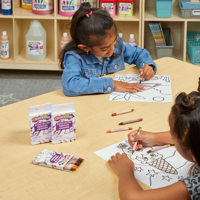 Colorations® Colors Like Me® Markers and Crayons - 12 Sets, Each 8 Colors