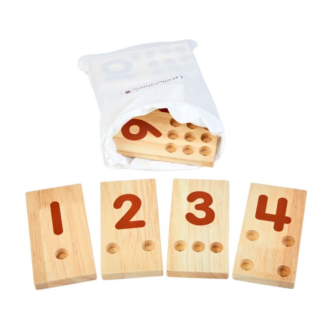 Excellerations® Peg Number Boards - Natural