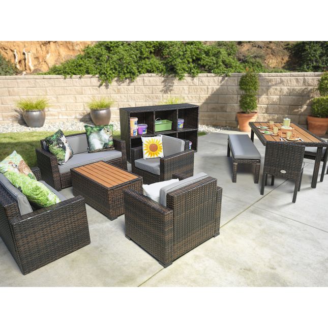 Environments® Outdoor Wicker Sofa (School Age Height)