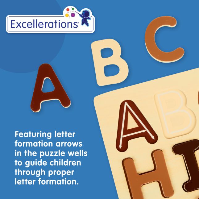Excellerations® WoodWonders™ Alphabet Puzzles Natural - Set of 2_7