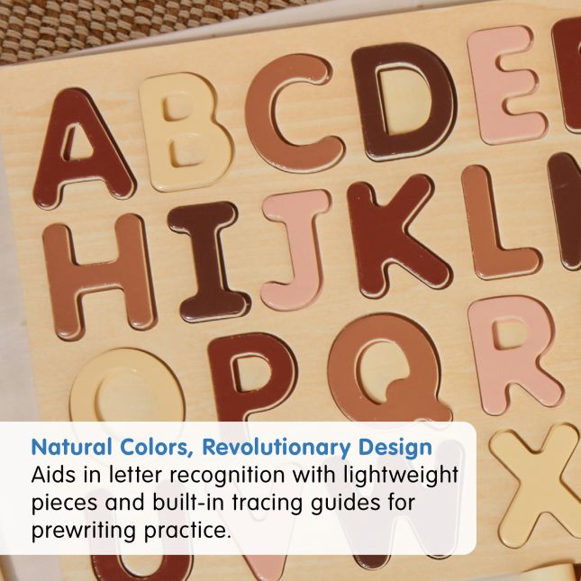 Excellerations® WoodWonders™ Alphabet Puzzles Natural - Set of 2_9