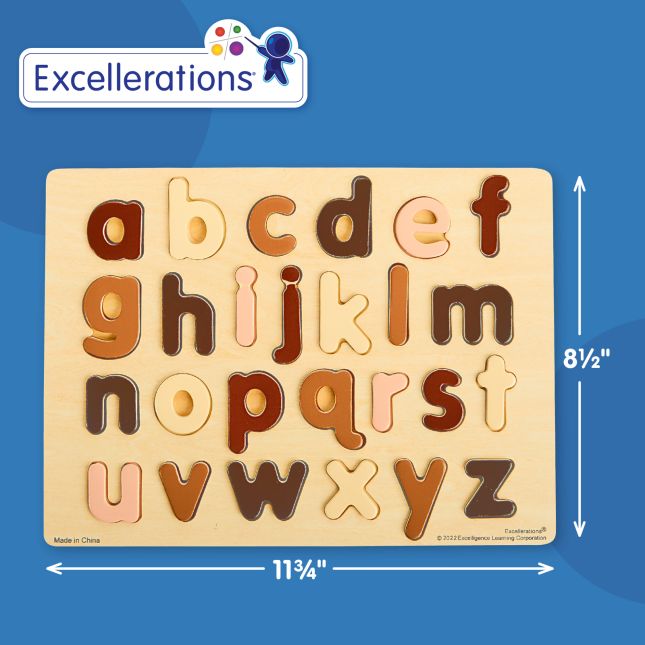Excellerations® WoodWonders™ Alphabet Puzzles Natural - Set of 2_10
