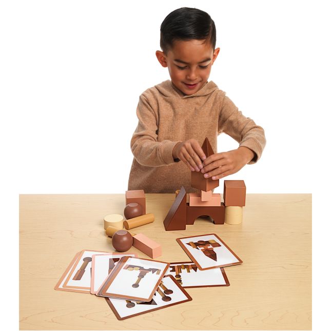 Excellerations® Engineered Blocks - 22 Pieces in Natural Colors