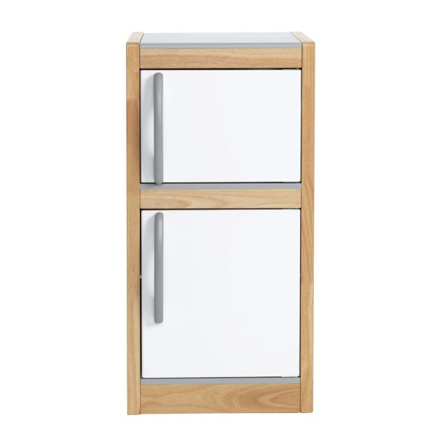 Excellerations® Sustainably Harvested Rubberwood Modern Refrigerator