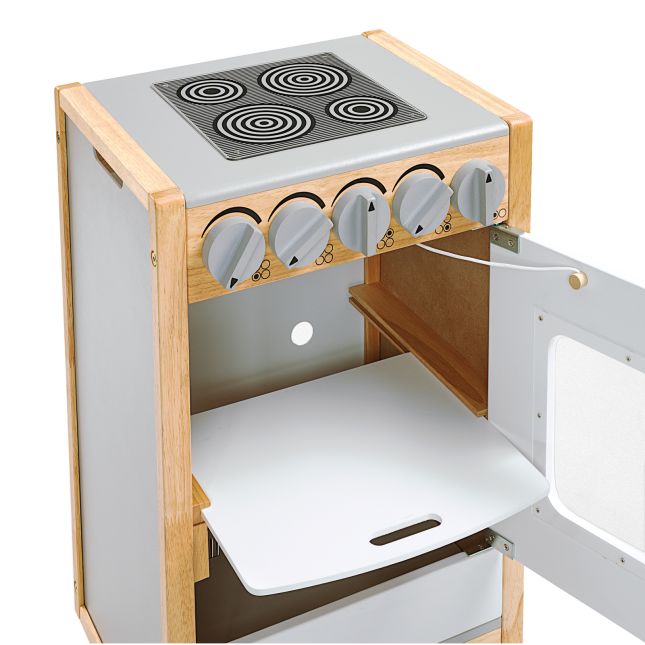 Excellerations® Sustainably Harvested Rubberwood Modern Stove