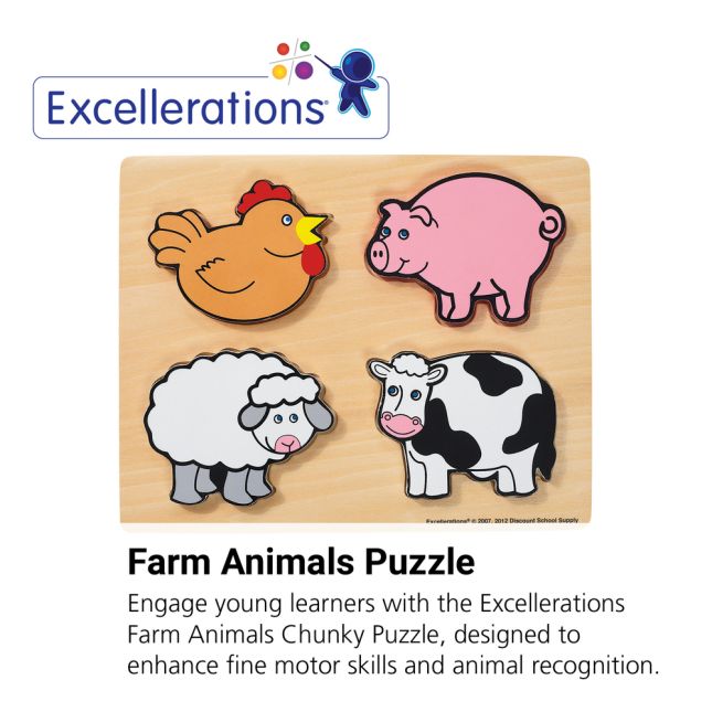 Excellerations® Farm Animals Chunky Puzzle