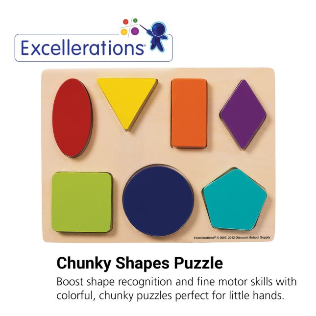 Excellerations® Shapes Chunky Puzzles