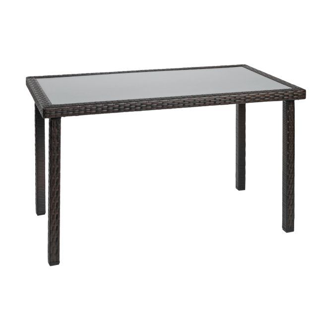 Excellerations® Outdoor Wicker Set - Table, Bench, and 2 Chairs 26" (School Age Height)