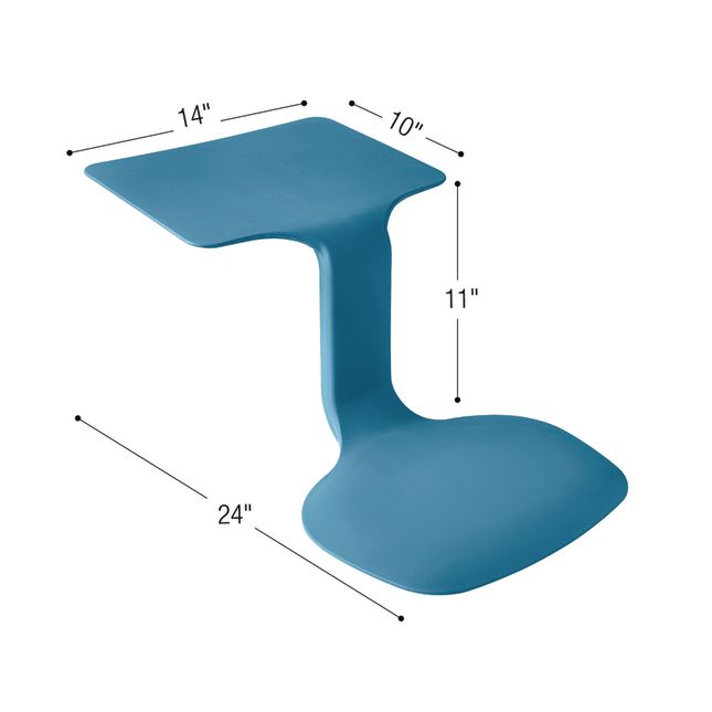 The Surf Portable Lap Desk 10 Pack Peacock Blue