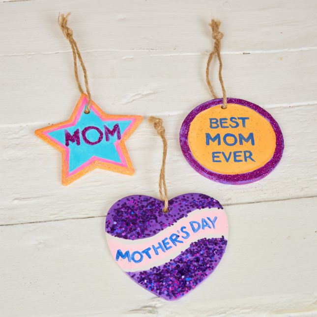 Colorations® Decorate Your Own Ceramic Ornaments - Set of 12