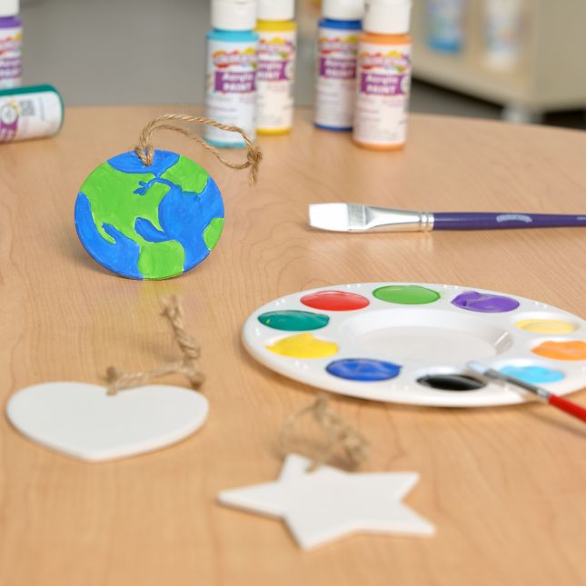 Colorations® Decorate Your Own Ceramic Ornaments - Set of 24