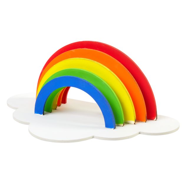 Colorations® Decorate Your Own Wooden Rainbow, Set of 6