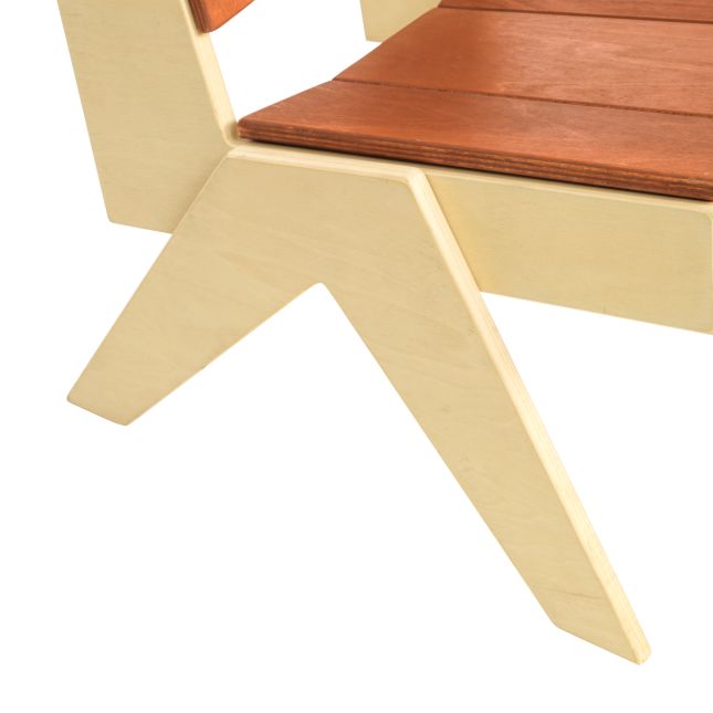 Excellerations® Natural Plywood Lounge Chair