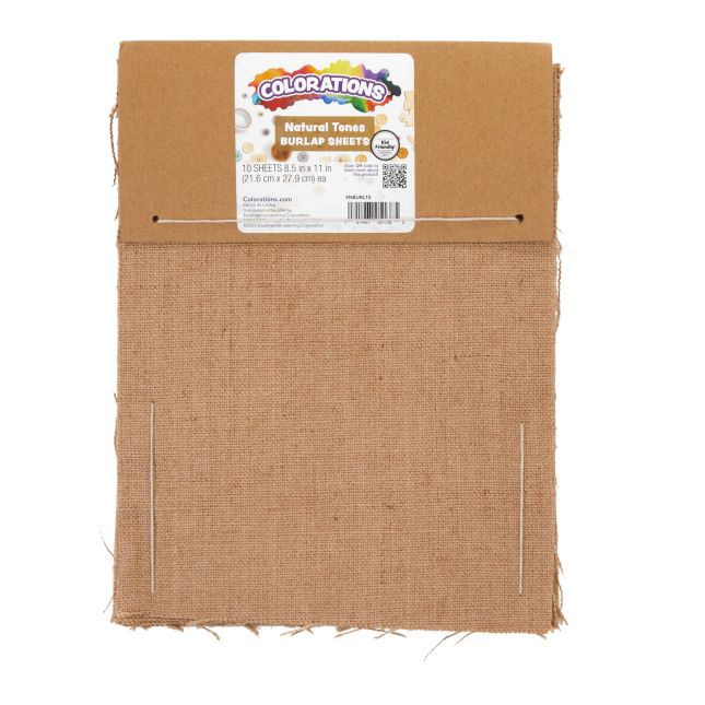 Colorations® Natural Tones Burlap Sheets - 50 Sheets