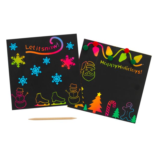 Colorations® Holiday and Winter Scratch Art Kit