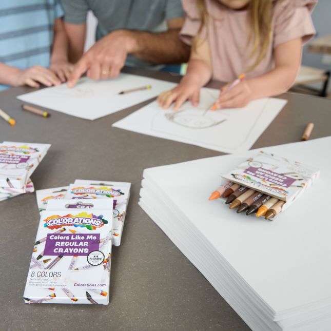 Colorations® Classroom Value Bulk Colors Like Me Crayons, 8 Colors, 288 Packs