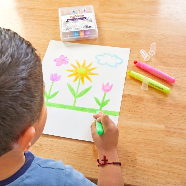 Colorations® Neon Smooth and Silky Sticks - 6 Colors