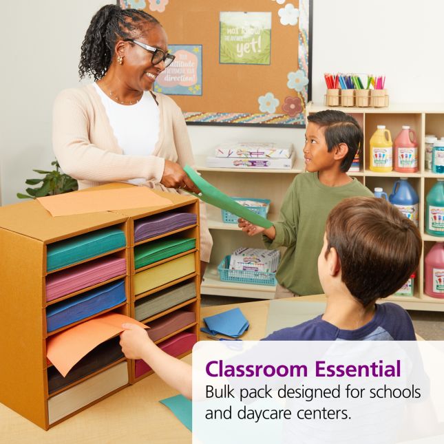 Colorations® 9" x 12" Lightweight Construction Paper with Organizer - 2200 Sheets