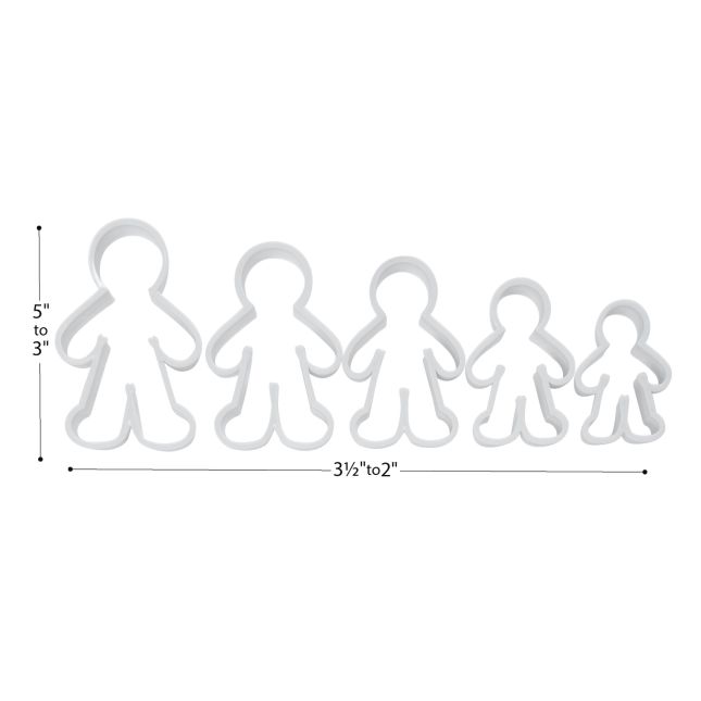 Colorations® People Shape Dough Cutters - Set of 5