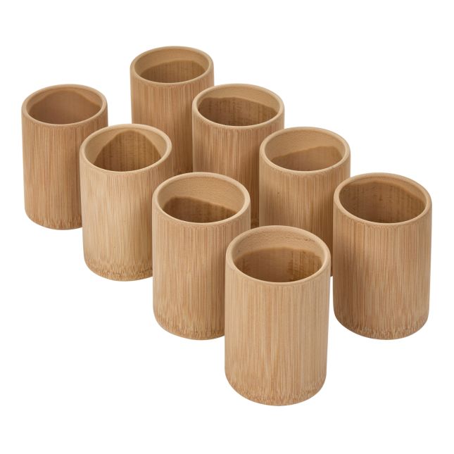 Colorations® Natural Bamboo Cups- Set of 8