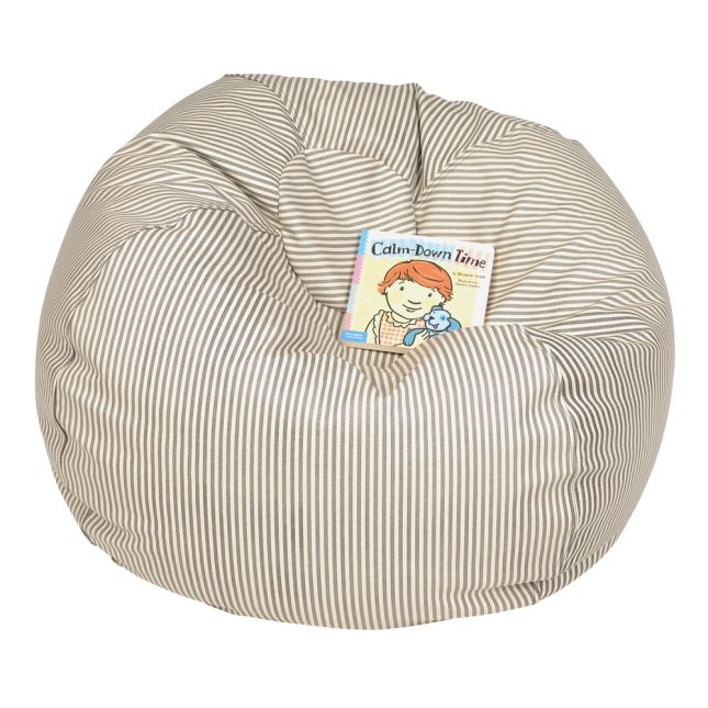 Environments® Modern Comfort 35" Bean Bag - Black Stripe