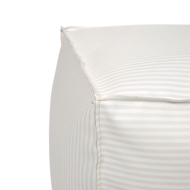 Environments® Modern Comfort 16" Square Pouf - Pebble Stripe