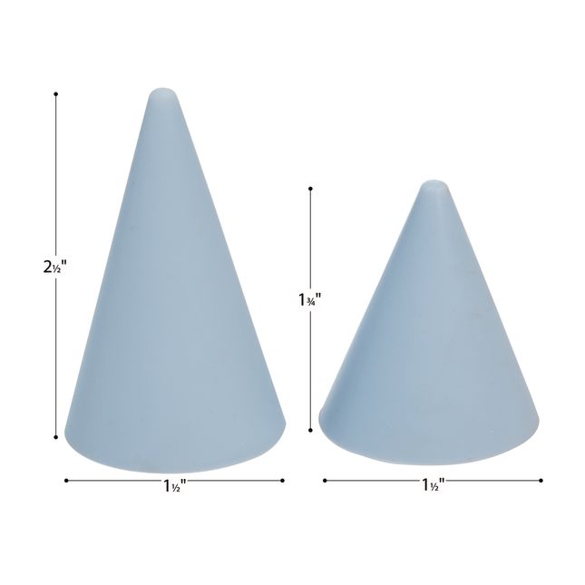 Excellerations® Stackable Wood and Silicone Cones - 48pcs