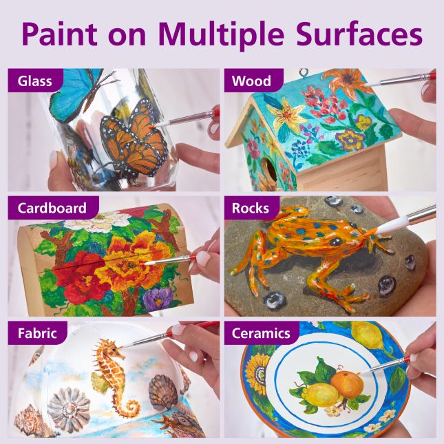 Colorations® Paraben-Free Rainbow Acrylic Paint Set- 6 Colors