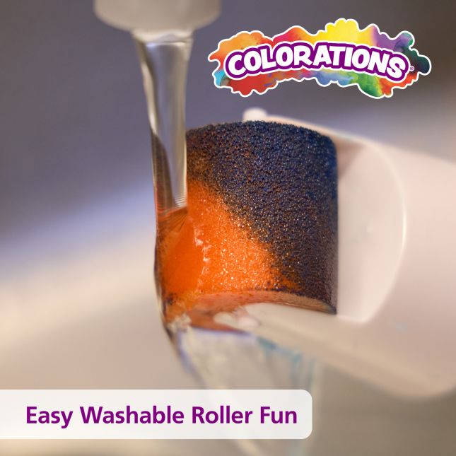 Colorations® Simply Washable Tempera Paint Gallon and Roll Set - 6 Colors