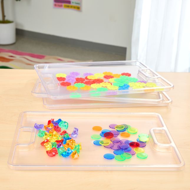 Excellerations® Clear Sorting Tray - Set of 4