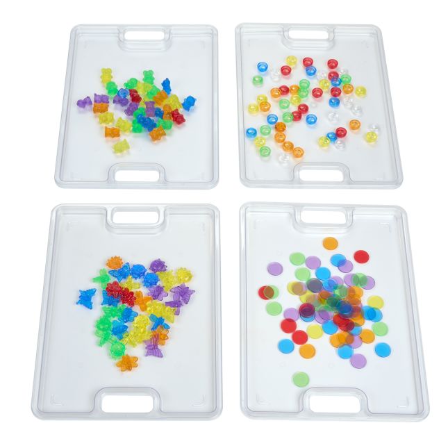 Excellerations® Clear Sorting Tray - Set of 4