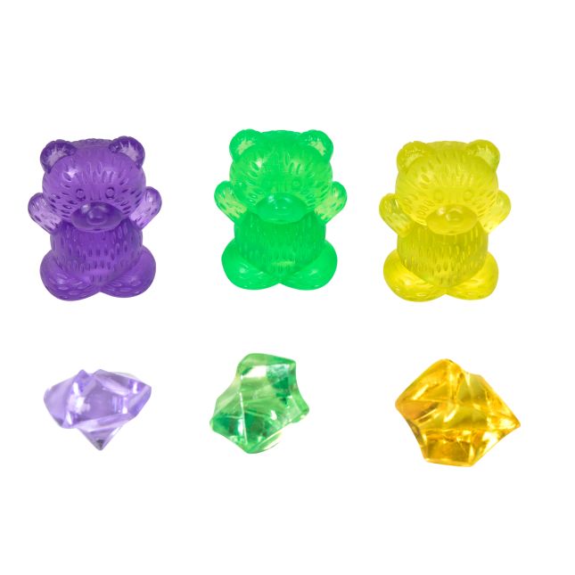 Excellerations® Translucent Sorting Jars w/ 4 Clear Trays