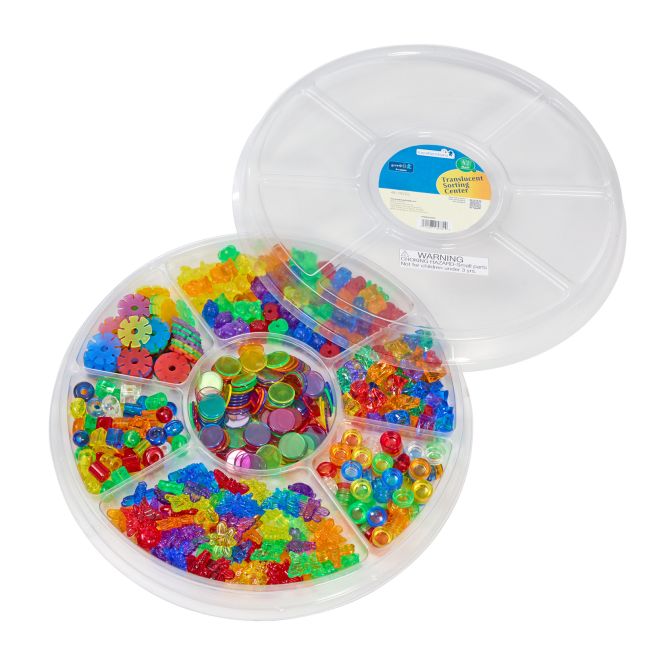 Excellerations® Translucent Sorting Center w/ 4 Clear Trays