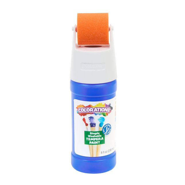 Colorations® Paraben-Free Simply Washable Tempera Paint Roller Set, 6 Colors
