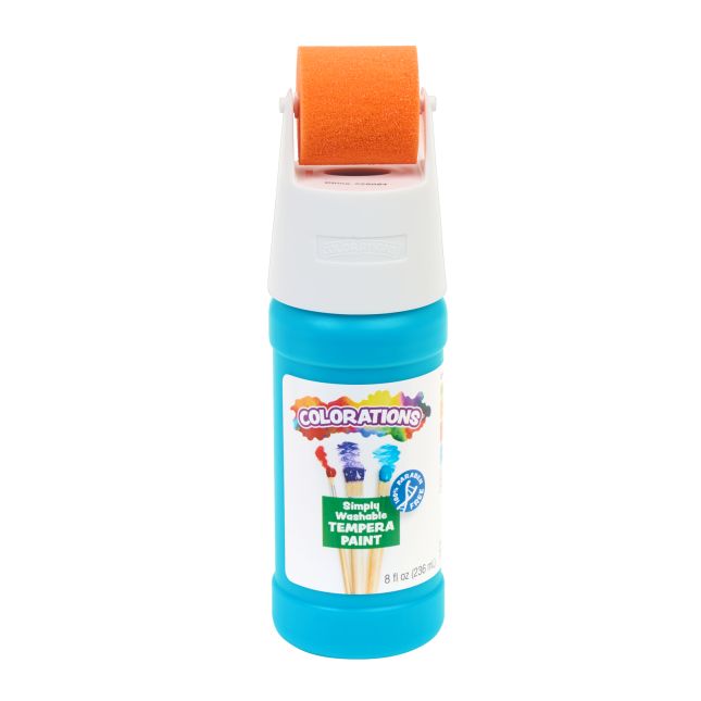 Colorations® Paraben-Free Simply Washable Tempera Paint Roller Set, 6 Colors