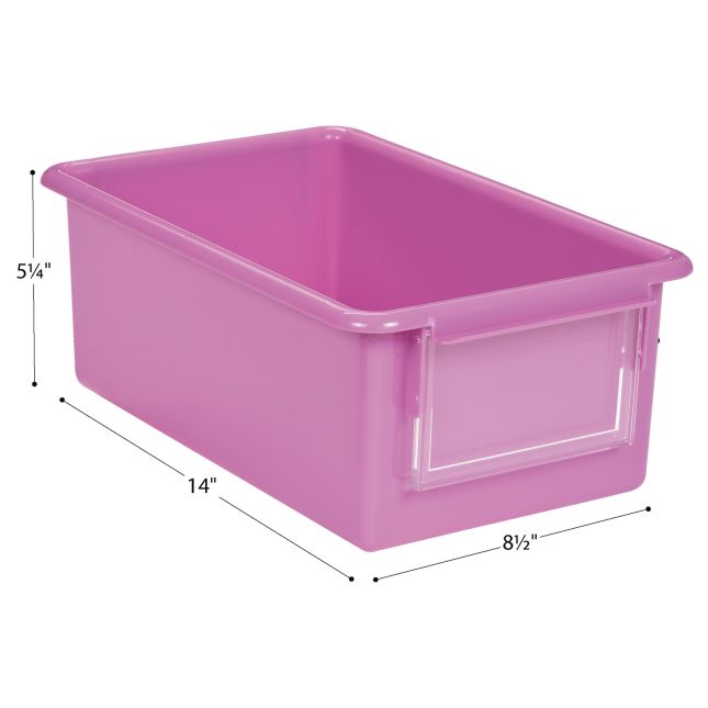 Environments® GemLuxe™ Easy Label Bin With Lid Set of 4 - Purple