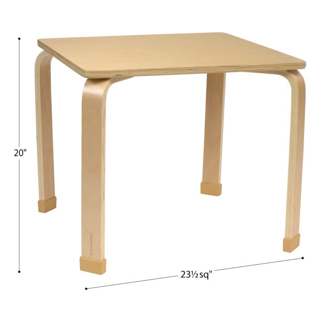 Environments® Milestones™ Bentwood Square Table 20"H