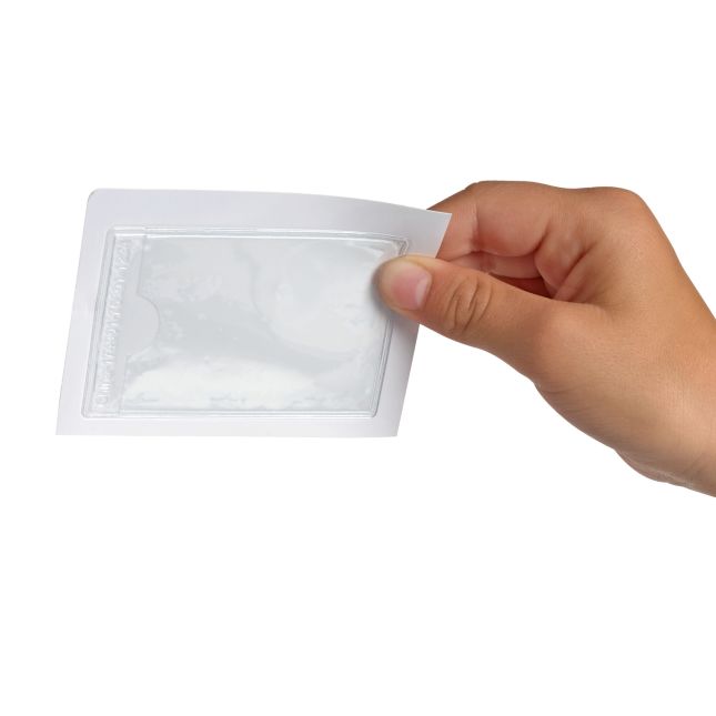 Really Good Stuff® Self Adhesive Vinyl Label Pockets- 3" x 2"  - Set of 12