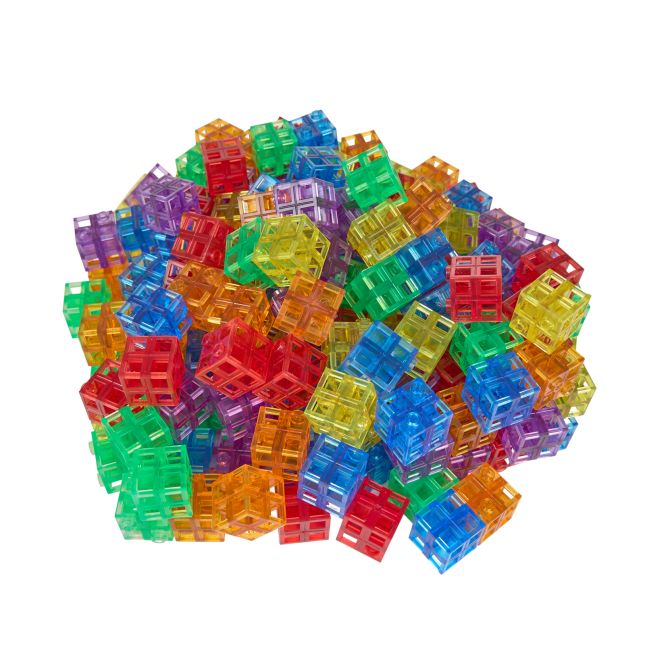 Excellerations® Translucent Grid Linking Cubes - 200 Pieces