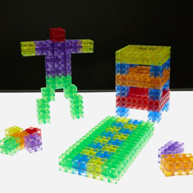 Excellerations® Translucent Grid Linking Cubes - 200 Pieces