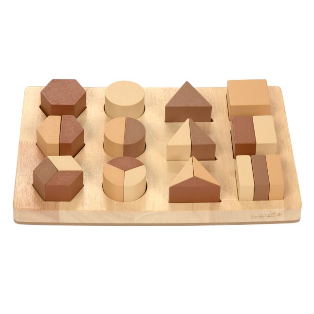Excellerations® WoodWonders™ - Shape Fraction Puzzle 25pcs
