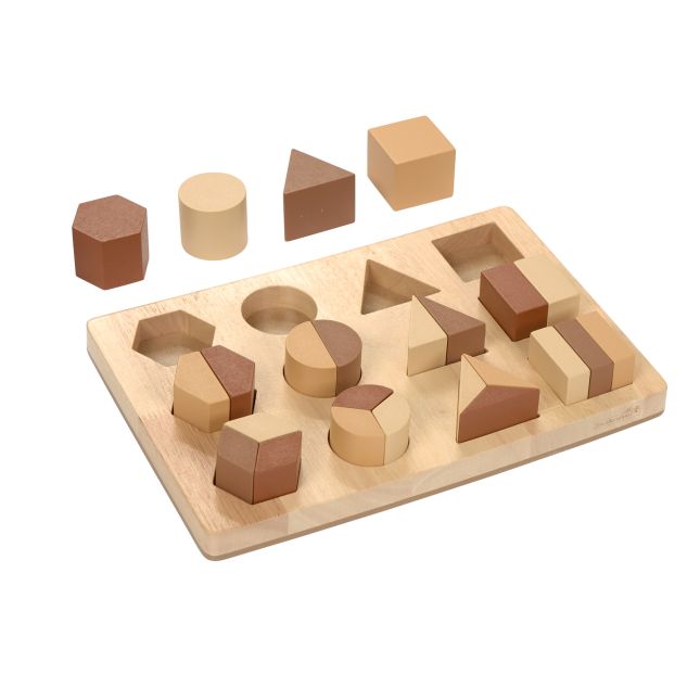 Excellerations® WoodWonders™ - Shape Fraction Puzzle 25pcs