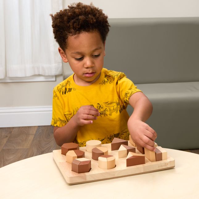 Excellerations® WoodWonders™ - Shape Fraction Puzzle 25pcs