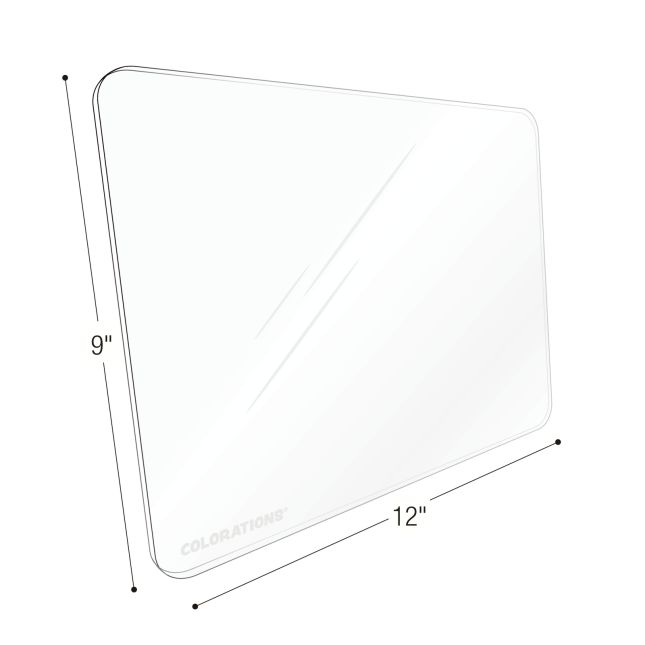Colorations® Wooden Lapboard Stand with Acrylic Boards - Set of 6